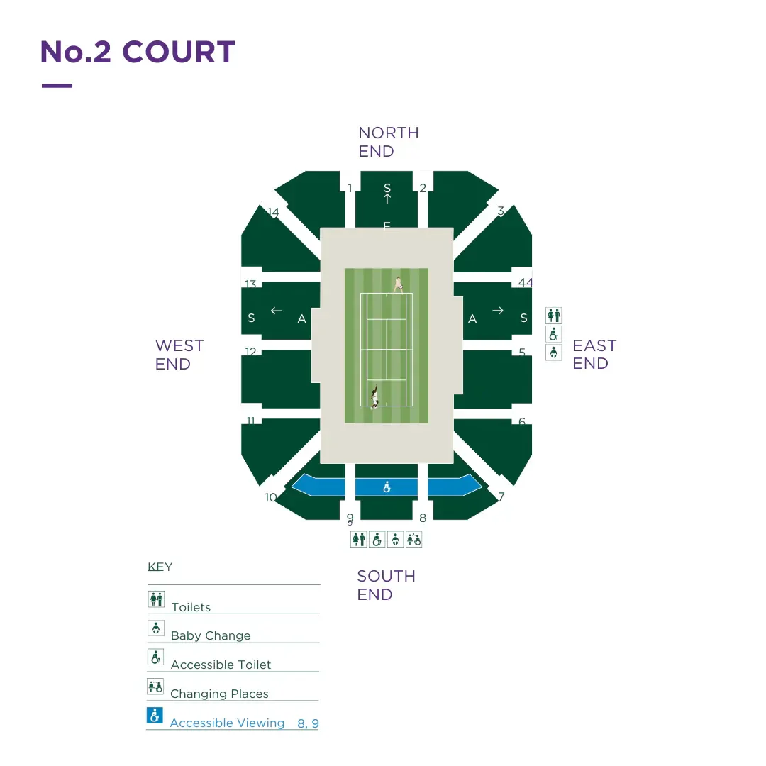 Court 2 seating plan
