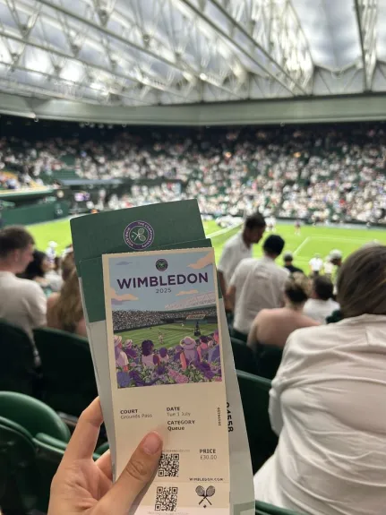 Wimbledon experience photo